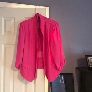 City Chic hot pink  blazer